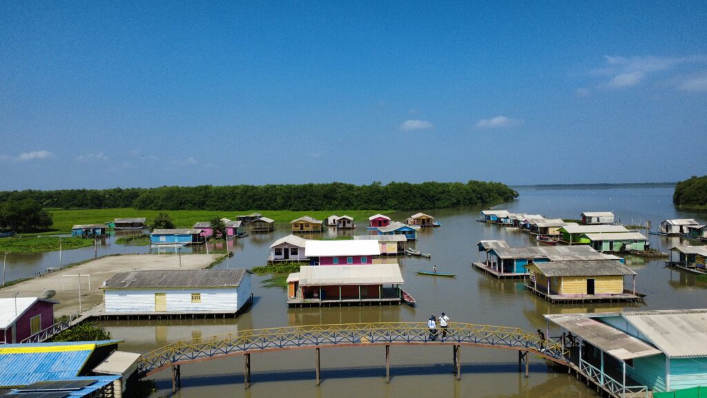 Pueblos palafitos De Nueva Venecia Santa Marta